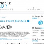 Création et optimisation du blog Whatizseo